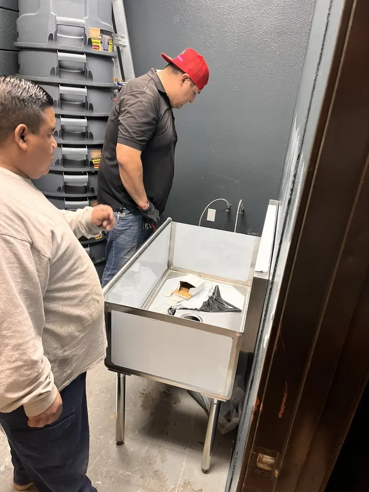 Commercial plumbing and sink installation in Lake Jackson